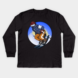 Skier Kids Long Sleeve T-Shirt